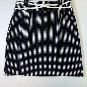 ANTONIO MELANI Black and White Mini Pencil Skirt